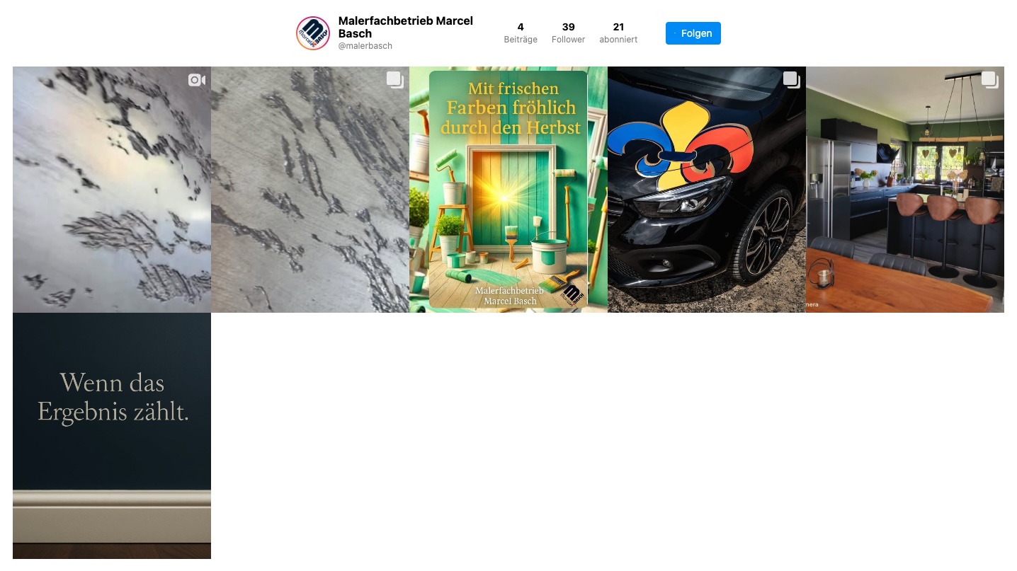 Instagram Feed Vorschau